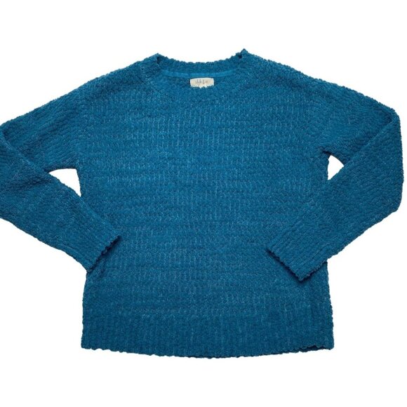 Style & Co‎ Teddy Sweater Top Women's SMALL Teal Super-Soft Relaxed-Fit NEW - Picture 5 of 9